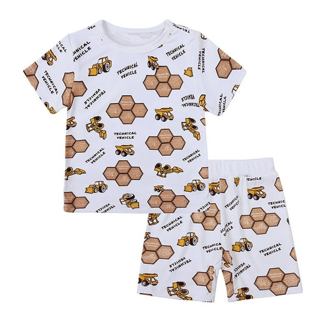 Dsscvnef T-Shirts pour Enfants Garçons Filles T-Shirts Imprimés pour Garçons Manches Courtes pour Garçons T-Shirts Garçons Pyjamas 4-5 Ans Vêtements Enfants Garçons