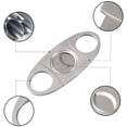 thumbnail image 4 of Cortapuros de bolsillo de doble guillotina de acero inoxidable, plateado, 4 of 5
