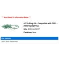 thumbnail image 2 of A/C O-Ring Kit - Compatible with 2001 - 2005 Toyota Prius 2002 2003 2004, 2 of 2
