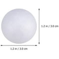 thumbnail image 2 of 100Pcs Foam Craft Balls Smooth Styrofoam Balls Round Polystyrene Balls DIY Modeling Art Projects Christmas Decorations (Solid 3cm), 2 of 8