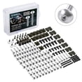 thumbnail image 4 of stanreset 10 Pieces Motorcycle Bolts Set Aluminum Alloy Universal Motorbike Screws Nuts Body Modification Replacement Maintenance Silver, 4 of 8
