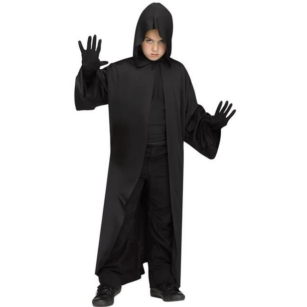 Robe à Capuche Costume d'Enfant Noir&44; Taille Unique