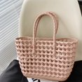 thumbnail image 3 of Kukuzhu Woven Jelly Bag, Rubber Tote Bag Waterproof Travel Bags for Women Washable Totes Handbag for Sports Beach Pool, 3 of 8