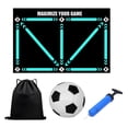 thumbnail image 2 of Tapete de entrenamiento de pasos de fútbol, tapete de fútbol, tapete de entrenamiento de regate plegable, alfombra antideslizante para campo de fútbol sin pelota, 2 of 8