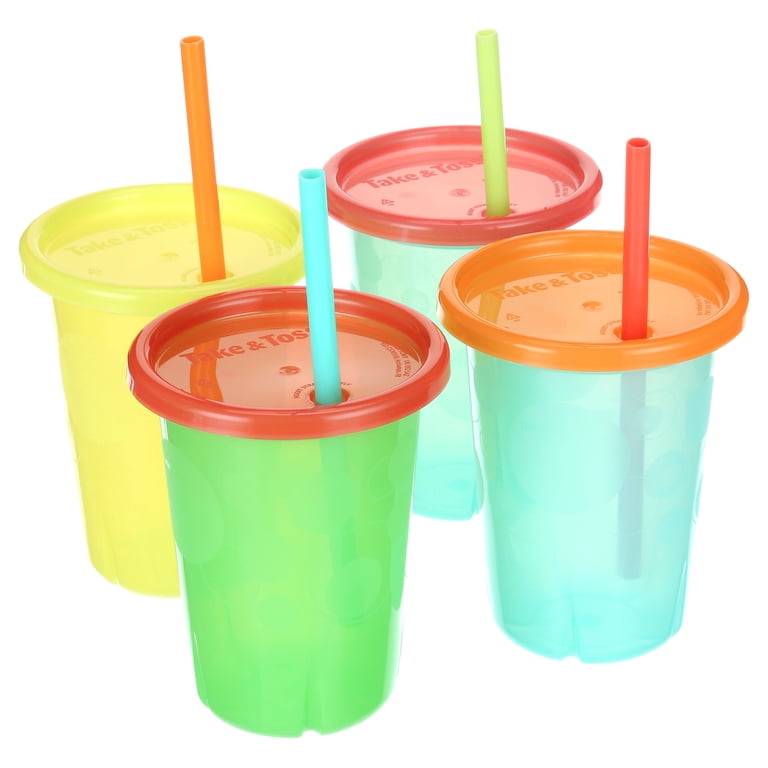 The First Years Take & Toss Straw Cups, 10oz, 4-Pack photo 3