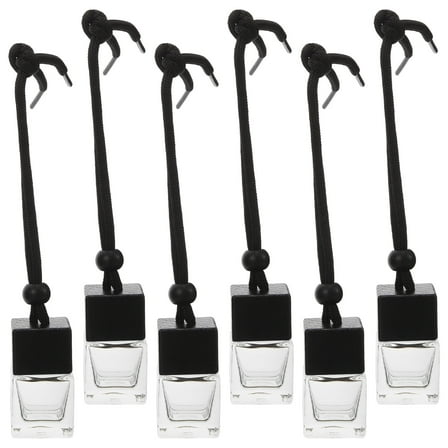 BERTDOMD 6pcs Car Air Freshener Diffuser Refillable 8ml Hanging Empty Fragrance Bottles for Vehicle Interior
