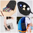 thumbnail image 5 of Picia Black Scientific Print Telescopic Pencil Case, Telescopic Pen Holder Telescopic Pencil Pouch Bag Stationery Pencil Case Box Storage Organizer Makeup Bag, 5 of 6