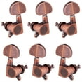 thumbnail image 2 of BrowQuartz 6 Pieces Guitar Tuning Pegs Component Music Instrument Accessory Spare Part Adjusting Key Button Knob Tuner Peg for Replace Red copper, 2 of 6