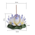 thumbnail image 5 of Zhaomeidaxi Lotus Incense Burner Ceramic Incense Candle Flower Fragrance Table Decoration Decoration 3d Handmade Incense Burner Multicolor Lotus Yellow1, 5 of 9