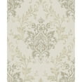 thumbnail image 3 of Galerie Wallcoverings  Serene Collection Metallic Ornamental Damask Vinyl on Non-woven Wallpaper Roll 33 feet x 21 inches - Black, 3 of 5