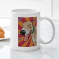 thumbnail image 3 of CafePress - Love Greyhound Mug - 11 oz Ceramic Mug - Novelty Coffee Tea Cup, 3 of 4