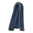 thumbnail image 1 of Cinturón de mezclilla clásico y elegante para mujer, con lazo para gabardina informal y pantalones. Azul oscuro, 1 of 8
