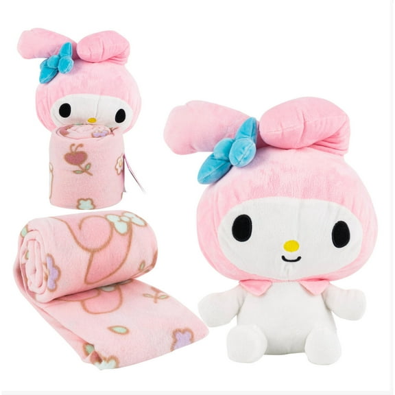 My Melody Doll Hugger 40"x50" Fleece Throw Blanket Body Pillow