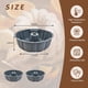thumbnail image 2 of Moldes de silicona antiadherentes para bizcochos Bundt de 25 cm (2 unidades), para hornear gelatina, pasteles, brownies y pan (gris), 2 of 5