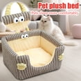 thumbnail image 4 of Cat and Dog Bed – Soft Plush Pet Sleeping Cushion for Small Medium Pets,Cozy Washable Indoor Cat Bed & Dog Bed with Non-Slip Bottom, 4 of 6