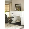 thumbnail image 3 of Cosco 11408PBL1E Three Big Folding Step Stool with Rubber Hand Grip, Platinum, 3 of 3