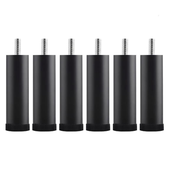 Ywmsfl 6PCS Furniture Height Adjusters 3.4 Inch Bed Risers Metal Base Thread Quick Install Metal Bed risers