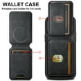 thumbnail image 7 of Allytechgroup Wallet Case for iPhone 15 with Detachable Cards Holder, RFID Blocking PU Leather Case with Stand Support Wireless Charging Shockproof Magnetic Back Cover for Women Men, Black, 7 of 7