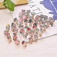 thumbnail image 4 of 24 Pairs Of Girls Clip On Earrings Kids Cute Flower Metal Earring Princess Dress Up------Product code 72876, 4 of 5