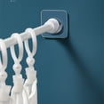 thumbnail image 4 of Crochets pour Salle de Bain et Salon - Support de Tringle à Rideau de Douche Ensemble 4 Pcs Crochets de Tringle Sans Perçage Transparents Installation Facile, 4 of 6