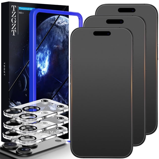 Protector de pantalla TZGZT para iPhone 17 Pro Max, 6.9 pulgadas, mate, paquete de 3