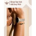 thumbnail image 5 of Wearlizer Metal Bracelet Compatible with Samsung Galaxy Watch 7/6/5/4, Enamel Stainless Steel Strap Women for Galaxy Watch FE/5 Pro/6 Classic/4 Classic/3/Active 2/Active, 20mm, 5 of 5