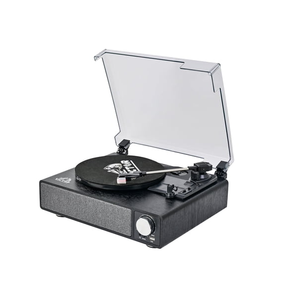 Victor VHRP-1405 Amherst All-in-One 3-Speed Turntable with AudioStream, Bluetooth 6.0 In/Out, Built-in Stereo Speakers, USB MP3 Playback, RCA Outputs & Complete Starter Kit