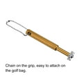thumbnail image 3 of Uxcell Golf Club Groove Sharpener 6 Heads Club Cleaning for Golf Irons Wedges, Gold, 3 of 5