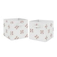 thumbnail image 1 of sweet jojo designs Bacs de Rangement Sport Rouge et Blanc pour collection de baseball patch - Ensemble de 2, 1 of 3