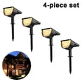thumbnail image 1 of Lot de 4 Projecteurs Paysagers Solaires d'Extérieur 32 DEL IP65 Étanches Sans Fil pour Jardin Cour Entrée Allée Piscine Patio, 1 of 6