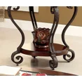 thumbnail image 6 of End Table Traditional Style Brown Cherry Ornate Design Open Shelf wood 1pc End Table Living Room, 6 of 8