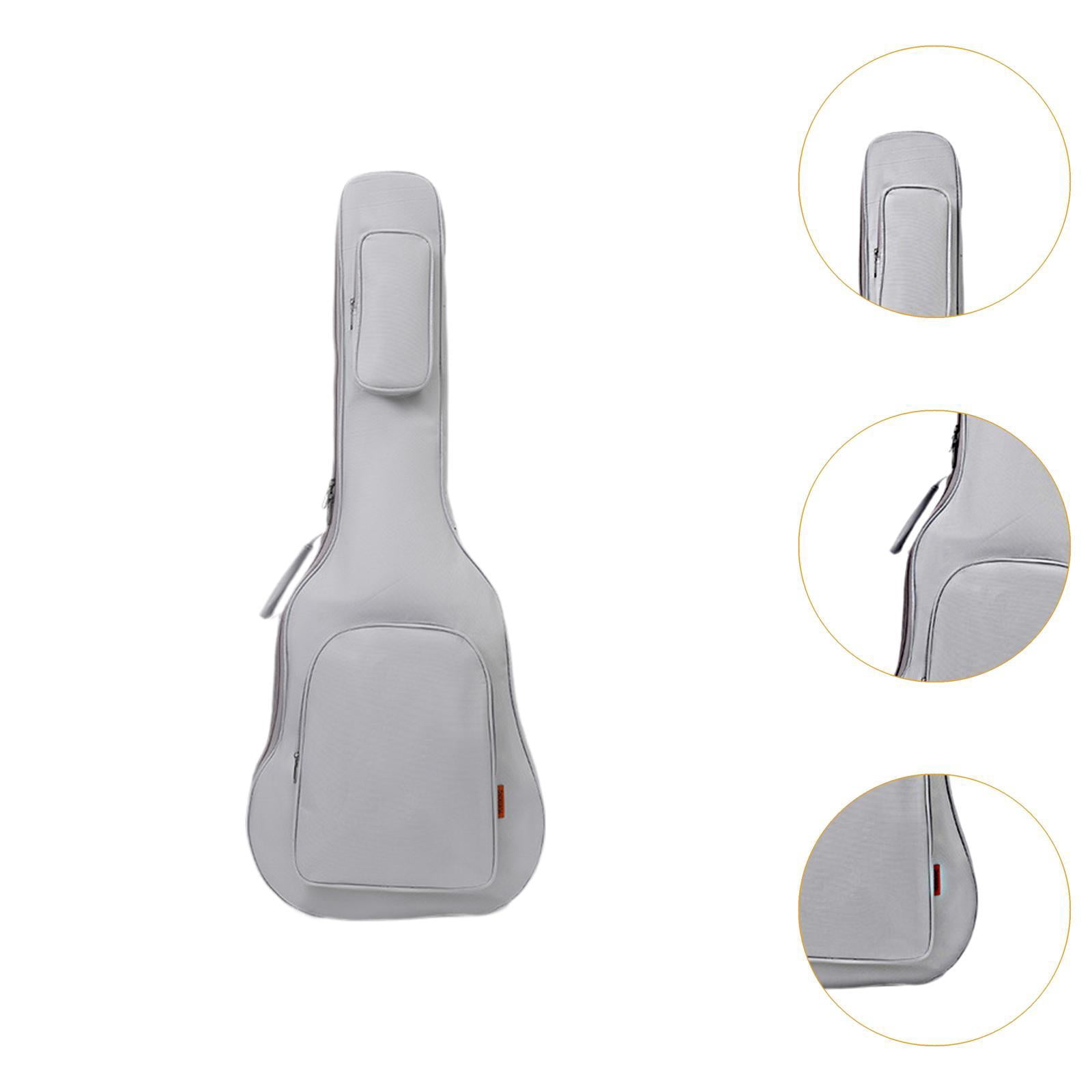 MERIGLARE 40 41 inch Guitar Bag Acoustic Classical Guitar Case Soft with Zippers with Handle and Pockets Professional Backpack Portable Gray