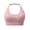 Pink, variant on WAGUTH Adjustable Halter Sports Bra for Women Padded Seamless Yoga Bra for Low Impact Workout