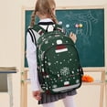 thumbnail image 7 of FORMRS Unisex School Backpack 17" Student Travel Bag with Laptop Compartment, Christmas Santa Hats, 7 of 7