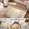 thumbnail image 5 of 2x3 Ft Entryway Area Rug, Watercolor Dandelion Kitchen Rug Runner Washable Floor Mat, Farmhouse Pastoral Flowers Plants Non Slip Indoor Door Mat Throw Carpet for Bathroom Living Room Bedroom, 5 of 8