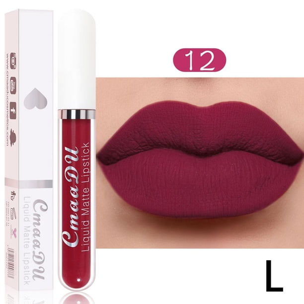 Lápiz labial líquido mate, resistente al agua, 18 colores, de larga duración, Sexy, hidratante, brillo de labios, terciopelo, antiadherente, maquillaje cosmético