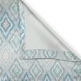 thumbnail image 6 of Ambesonne Ikat Valance & Curtain, Aztec Peruvian Culture, 55"x30", Grey White Sky Blue, 6 of 6