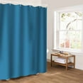 thumbnail image 5 of Blue Bathroom Curtain 72 Inch Shower Curtain with Hooks, Modern Pure Wave Ride Waterproof Polyester Bath Curtain Washable Bathtub Curtain 60''x 72'', 5 of 6