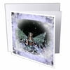 3dRose Winter Solstice Winter Fairy, Greeting Cards, 6 x 6 inches, set of 6