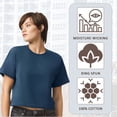 thumbnail image 3 of American Apparel Women’s Fine Jersey Boxy T-Shirt 100% Cotton, Plain Solid Tees Bulk Assorted Pack T-Shirt (Bright Color 3 Pack, L), 3 of 8