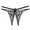 Black, variant on Miluxas Women Sexy Lingerie Thongs Panties Ladies Hollow Out Underwear Black One Size(One Size)