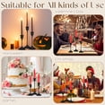 thumbnail image 5 of Armscye 6 Pack Black Taper Candle Holders for Candlesticks, Candlestick Holder Set for Mantel Home Decor, Table Centerpiece ,Wedding Dinning, 5 of 7