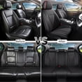 thumbnail image 6 of Car Seat Covers Full Set Custom Fit for Lexus IS250 2006-2015 - Premium Faux Leather Auto Protectors with Waterproof, Breathable, Anti-Slip Car Seat Protectors (BlackRed,Full Set), 6 of 8