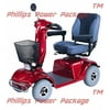 CTM - HS-740 - Full Size Heavy Duty Road Class Scooter - 4-Wheel - Burgundy