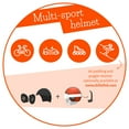 thumbnail image 6 of Chillafish Bobbi ABS hard-shell multi-sport certified helmet,size XS(head circumference:45-50cm/17,7-19,7in)adjustable and integrated chinstrap,size adjuster optimized airflow and breathability,Orange, 6 of 8