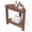 Brown, variant on SERWALL HDPE Shower Bench for Inside Shower, Waterproof Shower Stool with Handles- Black