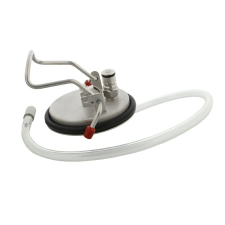 Co2 Cartridges Soda - Keg Lid w/ Tubing & Stone Diffuser for Water Soda Beer Homebrew CO2 Carbonation