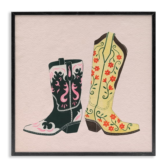 Stupell Industries Farmhouse Black Framed Giclee Art, 17 x 17, by Grace Popp