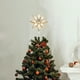 thumbnail image 2 of Estrella para la punta del árbol de Navidad con luces LED, adorno de estrella para la punta del árbol de Navidad, decoración de estrella para el árbol de Navidad con luz brillante, 2 of 7