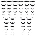 thumbnail image 4 of 60 Pcs Halloween Bats Decorations with LED lights, 3D Scary Bats for Wall Decor Multi-Size Bats Halloween Indoor Decor Home Window Decoration Set, 4 of 8